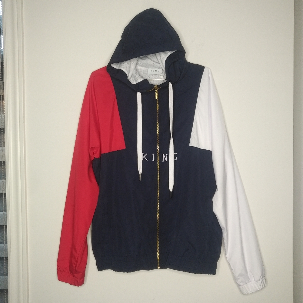 KING LONDON - brand new - windbreaker - large